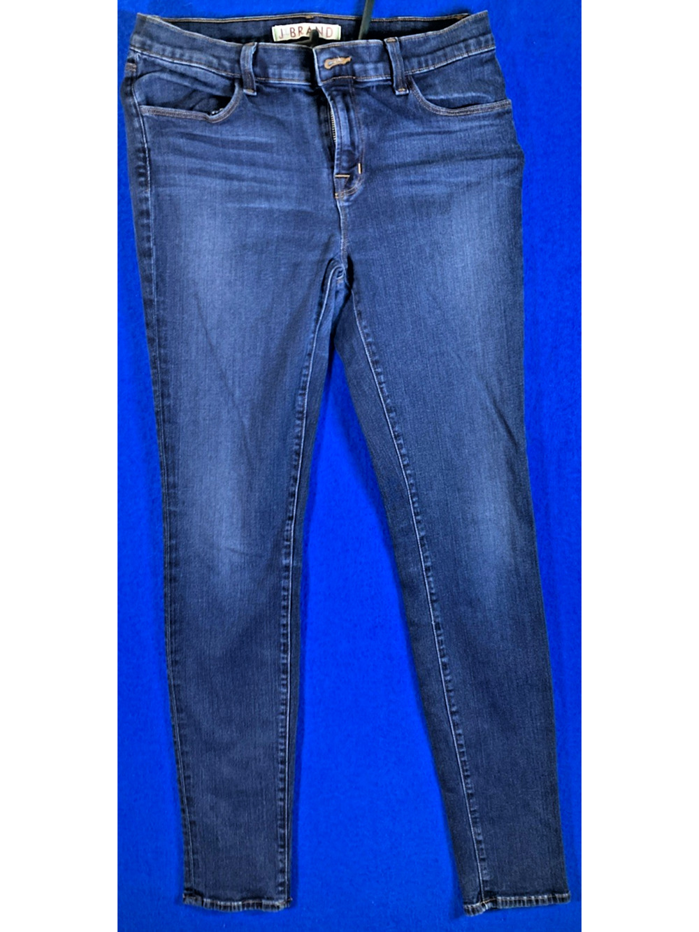 J Brand Super Skinny Jeans Womens Size 29 Dark Wash Blue Denim Stretch USA - Picture 1 of 16